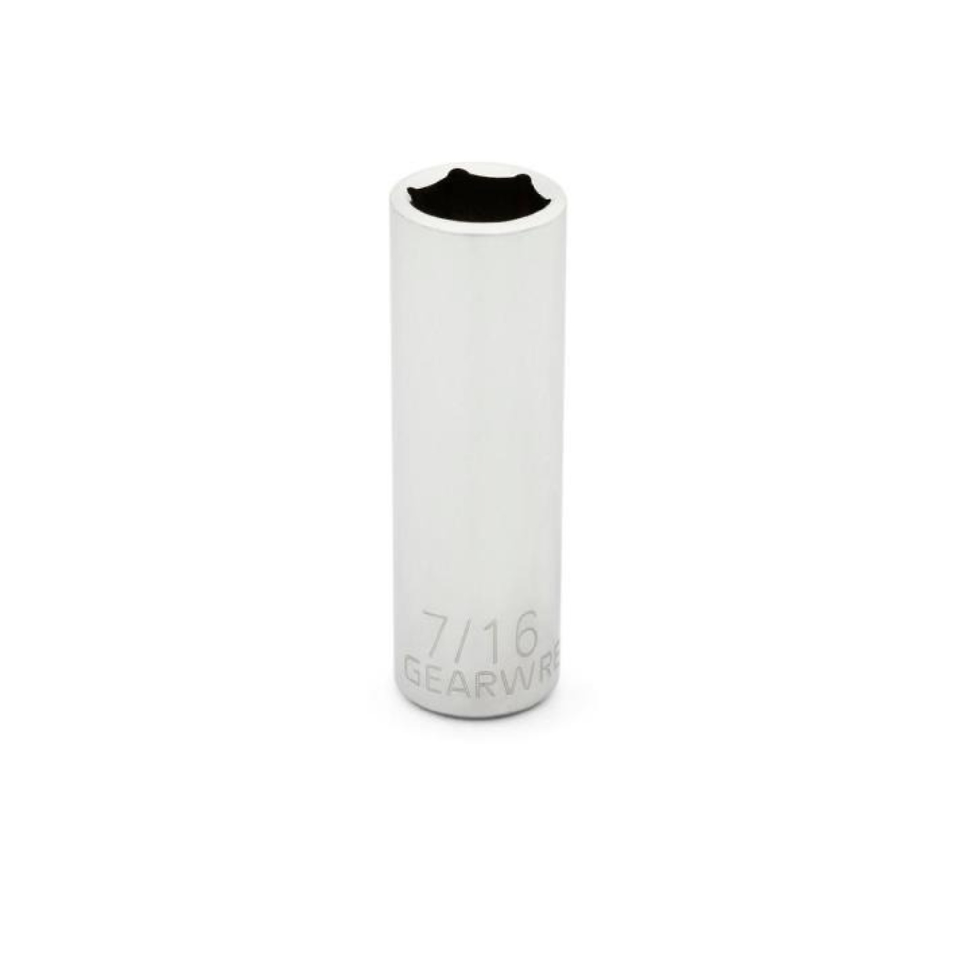 Gearwrench 1/4in. Drive 6-Point Deep SAE Socket — 7/16in., Model# KDT80122D
